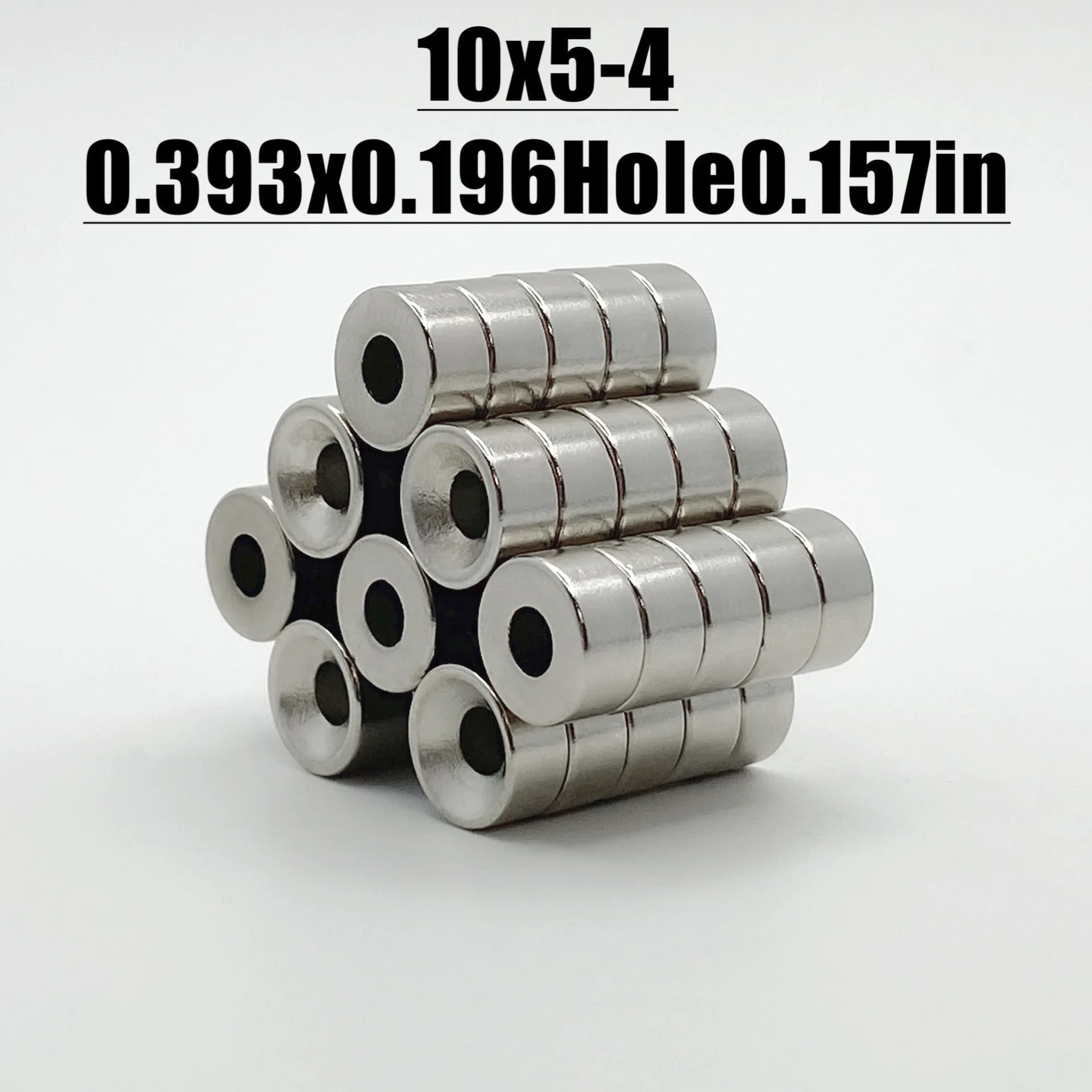 10-500pcs 10x5-4mm Magnet Neodymium Magnet N35 NdfeB Permanent Magnetic Imanes Magnets Round Hole Shape 10*5-4 Magnet Accessory