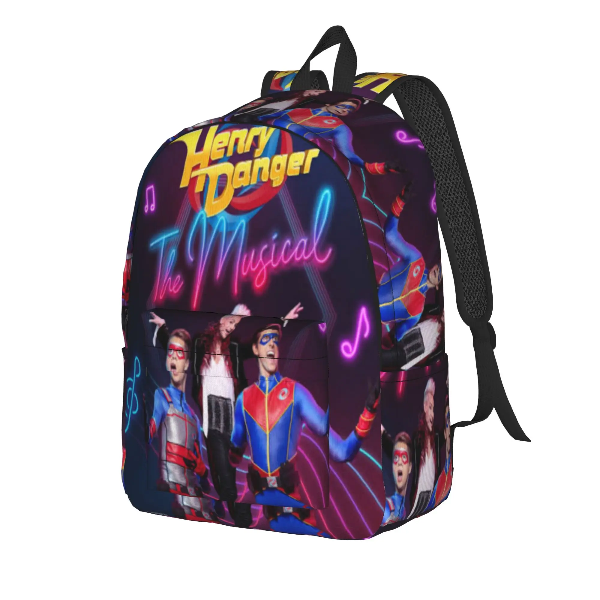 Captain Henry And Kid Danger  Backpack for Men Women Casual Student Work Daypack  Laptop Canvas Bags Sports