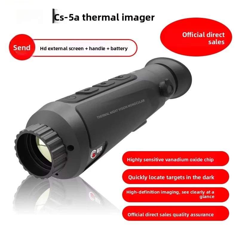 

Инфракрасный тепловизор Cottage CS-5A, полностью черный, уличное HD-тепловое изображение, устройство ночного видения, прицелы и аксессуары