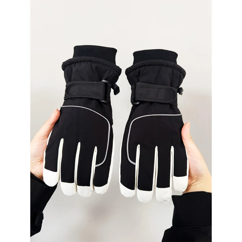 قفازات قطنية للرجال في الشتاء، مع عزل مضاف وسماكة للدفء. مناسبة لركوب الدراجات الكهربائية والدراجات النارية