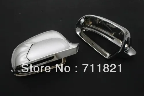 Car Styling Chrome Side Mirror Housing Replacement Side Assist For Audi A4 B8