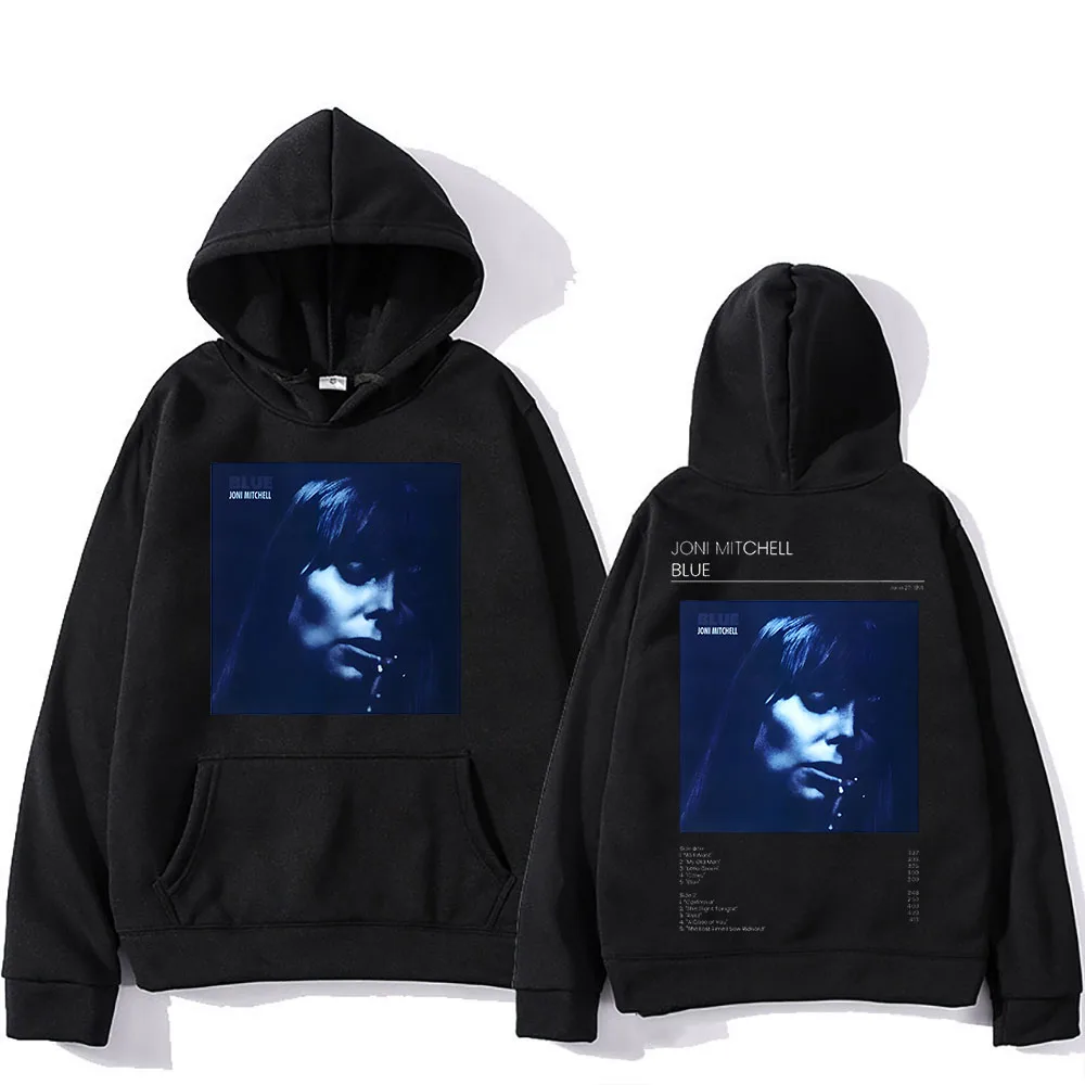 

Joni Mitchell Hooded Graphic Printing Hip Hop Fleece Sweatshirts Long-sleeved Hooded Clothing Ropa Mujer Fashion Soft Pullovers