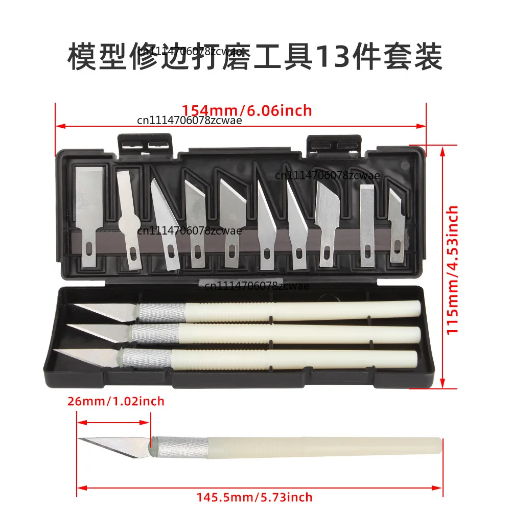 3D Printer Kit Kit Model Sanding Trimming Knife Carving Knife Oblique Clamp File Tweezers Tool DIY