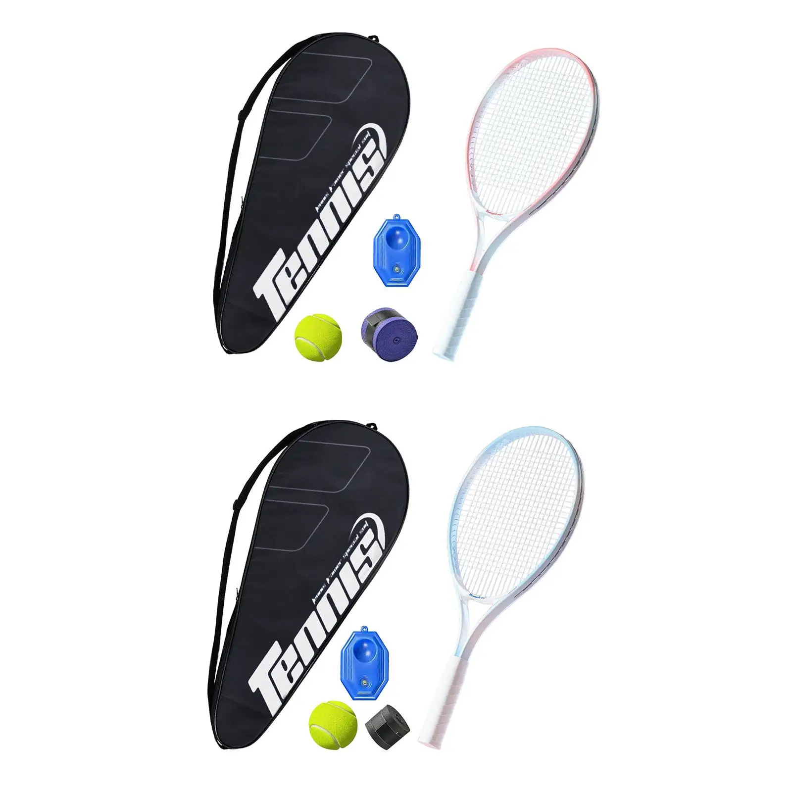 Tennis Trainer Tennis Rebounder Set with Tennis Racket Tennis Device for Park