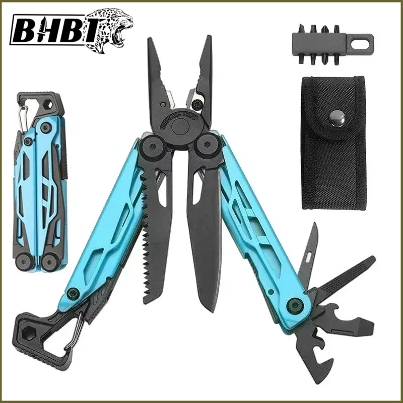 BHBT Folding Multi functional Tool Pliers Multi functional Combination Tool Pliers EDC Outdoor Equipment Swiss Tools