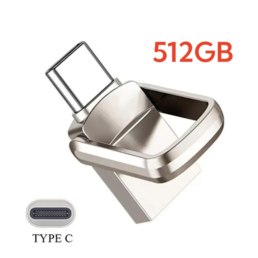 Mini-Flash-Laufwerk USB3.2 Schneller Typ-C-Stick 256GB OTG USB-Speicherstick Hochgeschwindigkeits-Datenübertragung 512GB Für Computer Telefon U-Disk