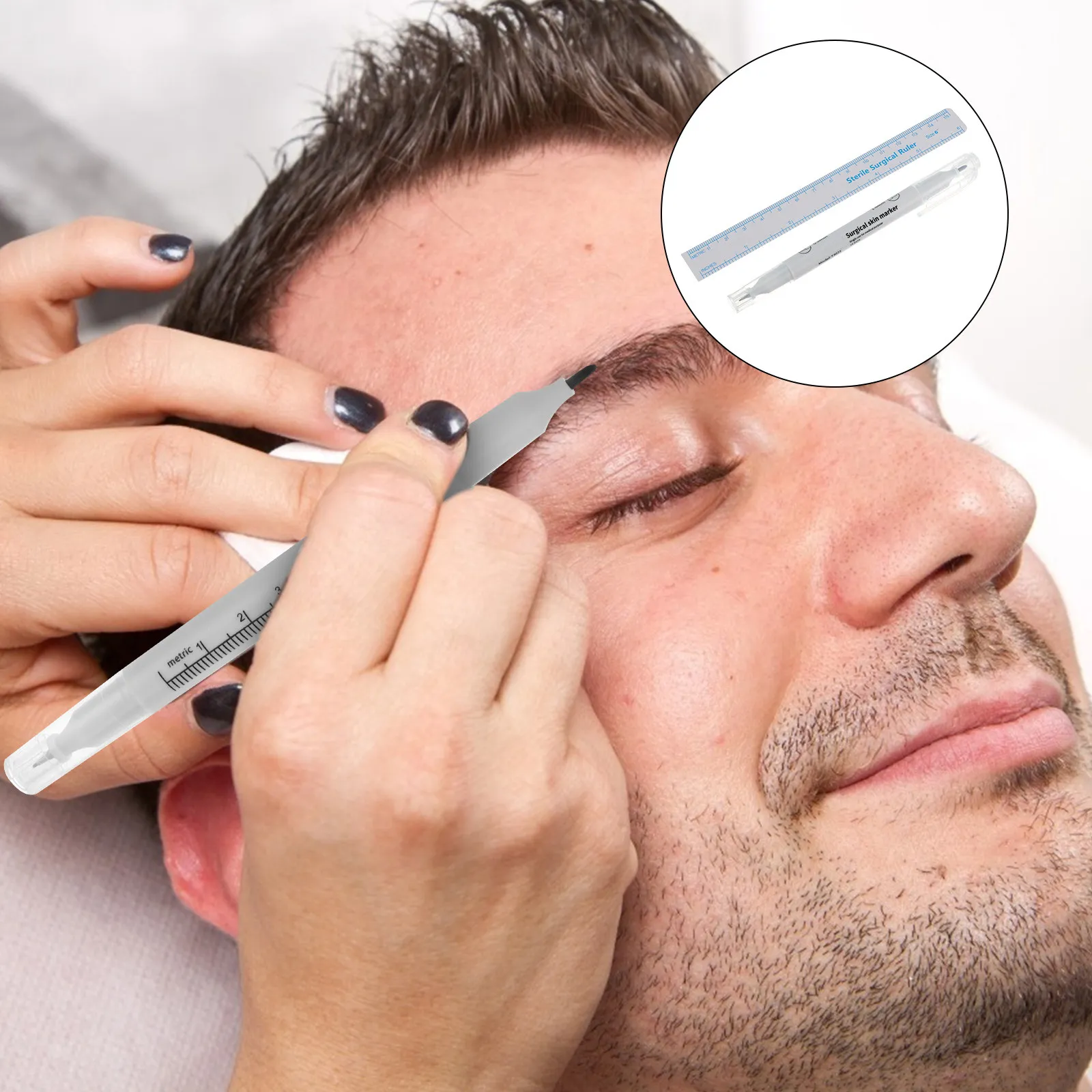 

Набор из 10 водостойких маркеров для кожи с двойной головкой: точные линии для бровей, подводки для глаз и разметки губ