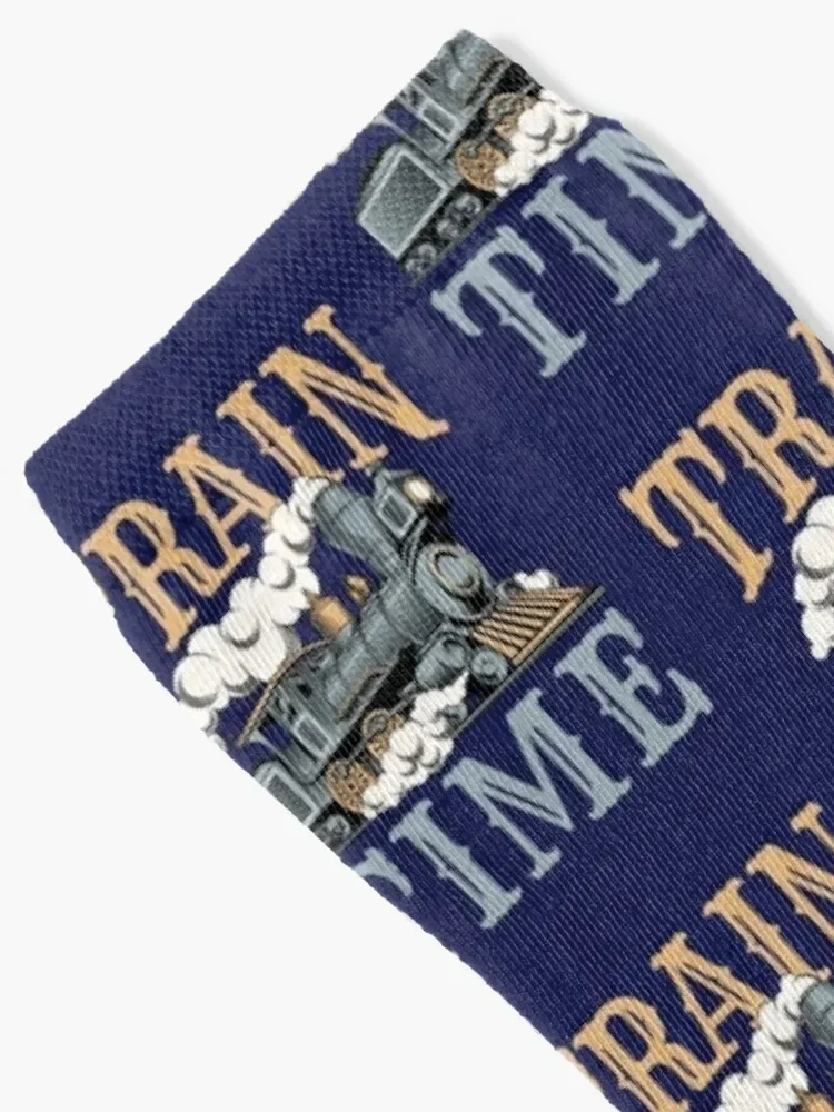 Train Time Model Train Trains Enthusiast Socks hip hop christmass gift Ladies Socks Men's