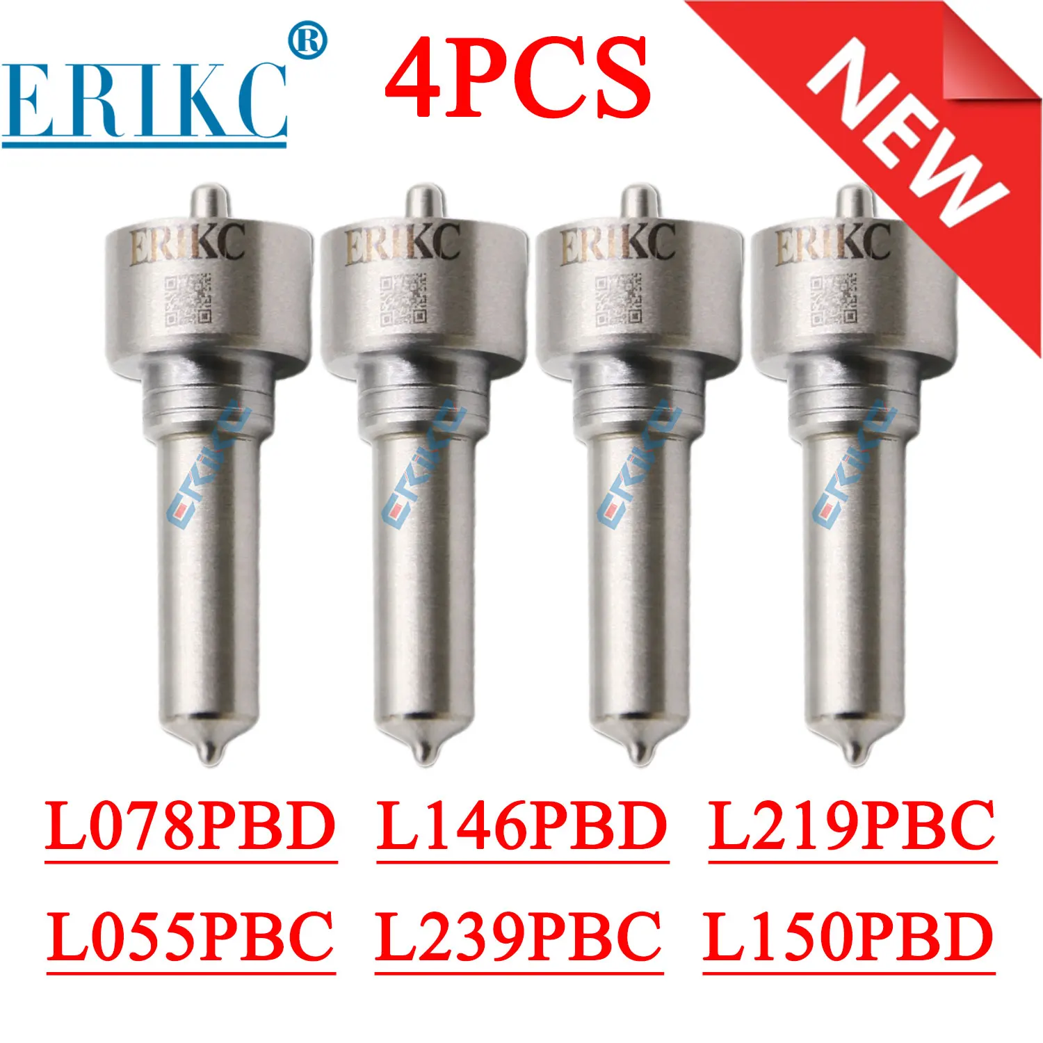 

4PCS Diesel Fuel Injector Sprayer L055PBC L239PBC L150PBD Common Rail Injection Nozzle L078PBD L146PBD L219PBC for DELPHI