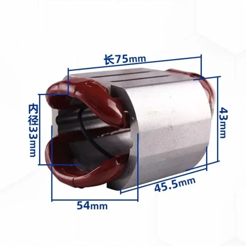 Rotor de Motor eléctrico de repuesto para amoladora angular, estator de Motor para Makita 9553/9554/9555NB/HN, el más vendido, 1 unidad