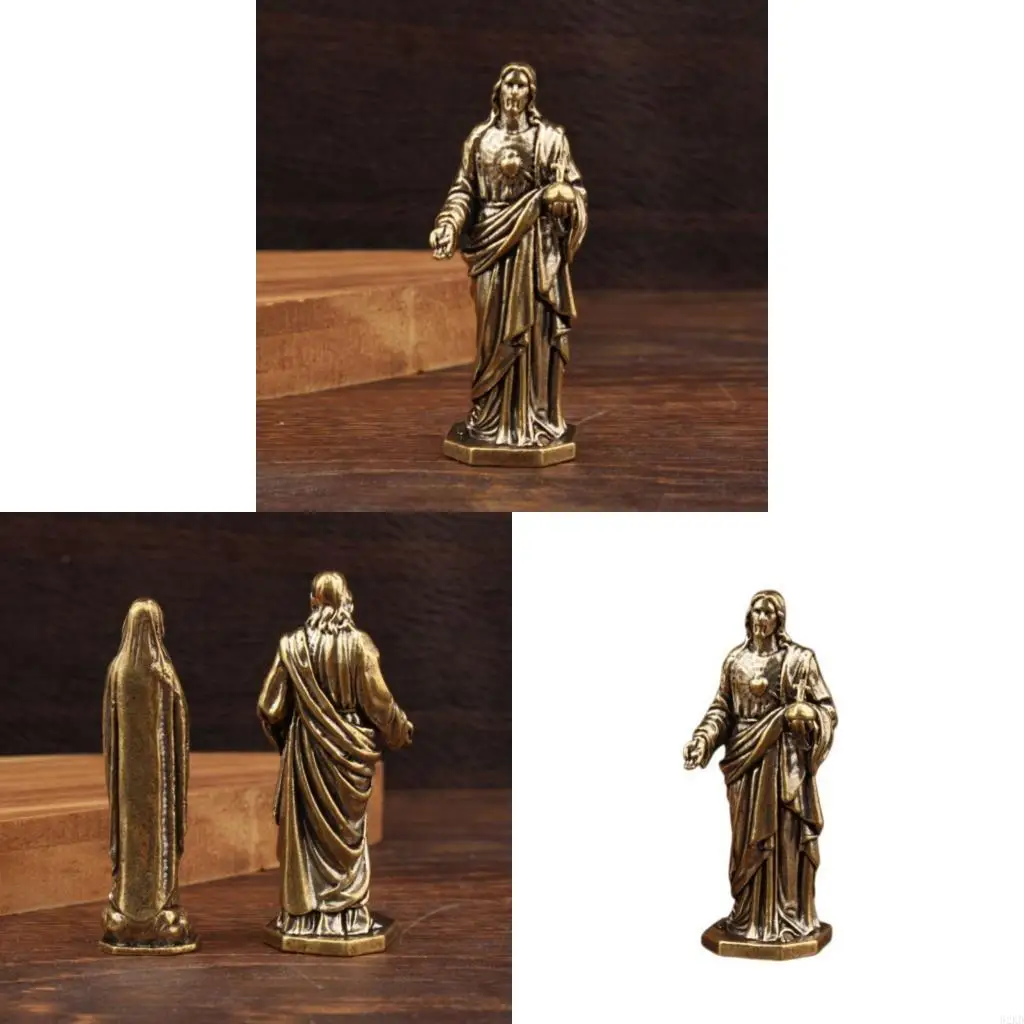 62KD Catholic Virgins Mother Marys Statue,Christian Jesuses Figurines Desktop Decoration Catholic Home Decors Religious Gift