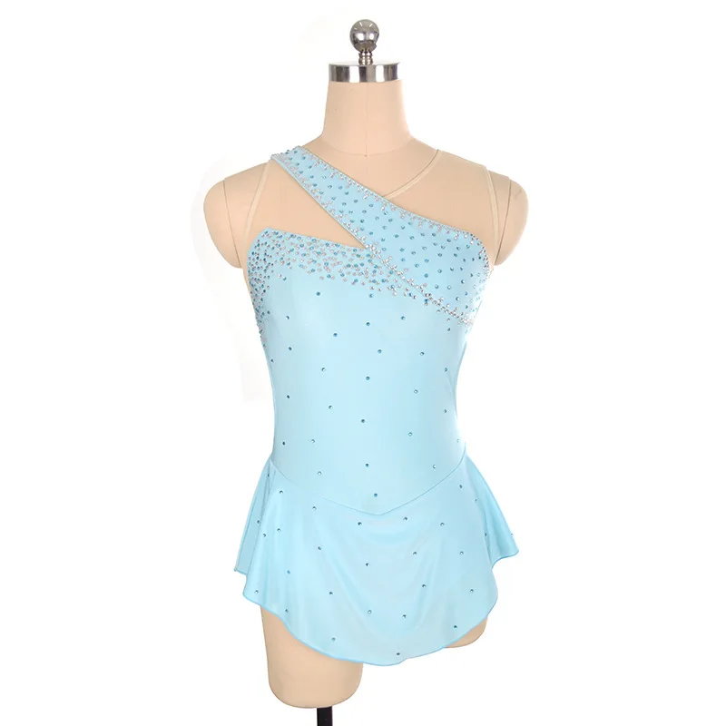 

Customized Children's Adult Figure Skating Dress Girls' Performance Dress Competition Grade Skirt танцевальный костюм