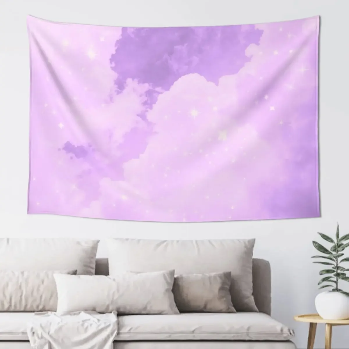 Purple Cloud Glimmer Tapestry Room Decorator House Decor Room Decor Korean Style Wall Art Tapestry