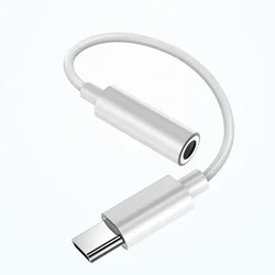 20pcs USB TypeC To 3.5Jack Earphone Adapter USB-C3 5mm Audio Cable Converter For IPhone15 15Pro MAXSamsung Galaxy Huawei Xiaomi
