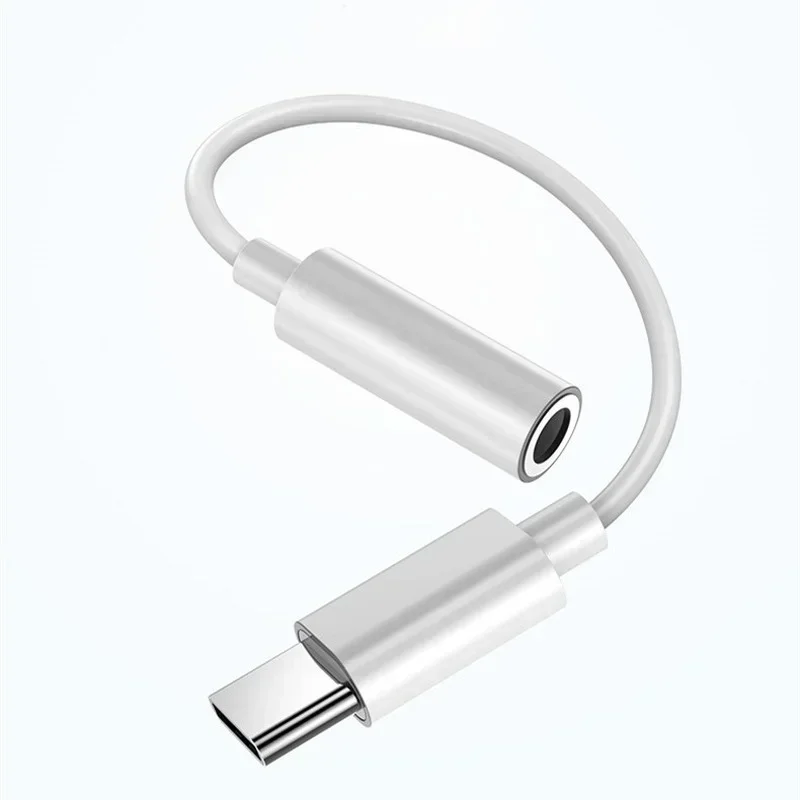 20 szt. Adapter USB Type-C na 3.5mm Jack Słuchawkowy Kabel Audio USB-C3 5mm Konwerter Dla IPhone15 15Pro MAX Samsung Galaxy Huawei Xiaomi