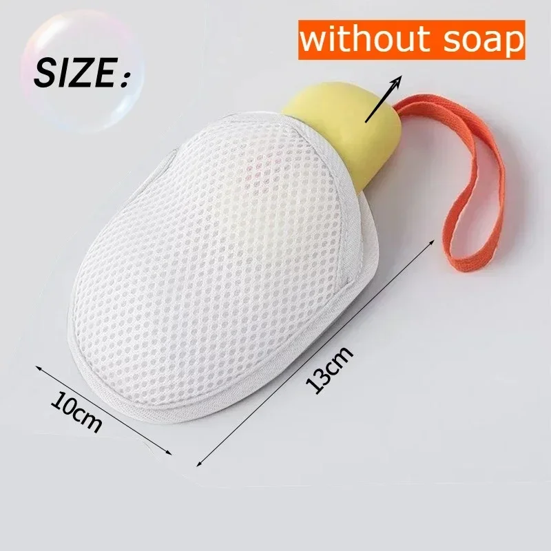 Foaming Soap Net Bag Exfoliator Massage Pouch Soft Bubble Maker for Shower Bath Gentle Body Scrubber and Soap Storage Accessory