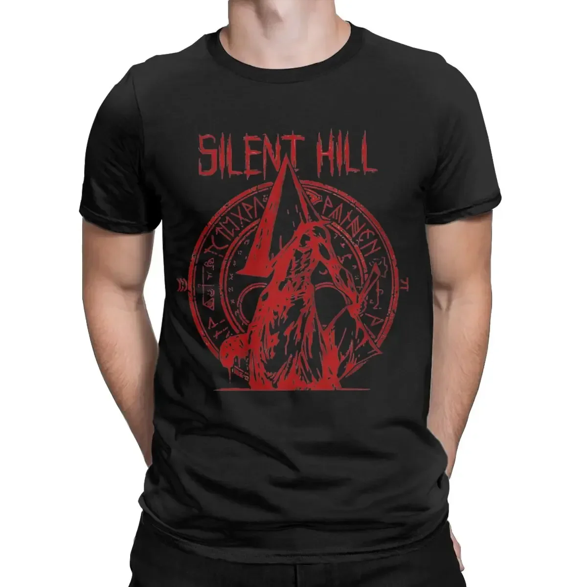 Silent Hill Game Red Pyramid Head Apparel T-Shirt for Men Women Survival Gaming