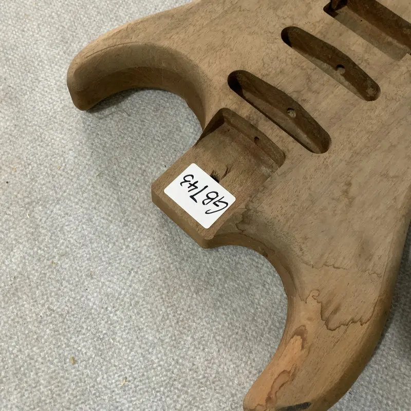 Unfinished ST Model Electric Guitar Body Solid  Redwood Two Points Fixed DIY Guitar Parts Replace Accessories  Dirty GB743