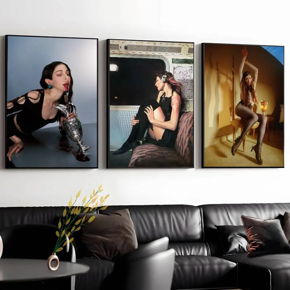 Singer Caroline Polachek Poster HD Sticky Wall Art Printing Waterproof Home Living Bed Room Bar Aesthetic Decor