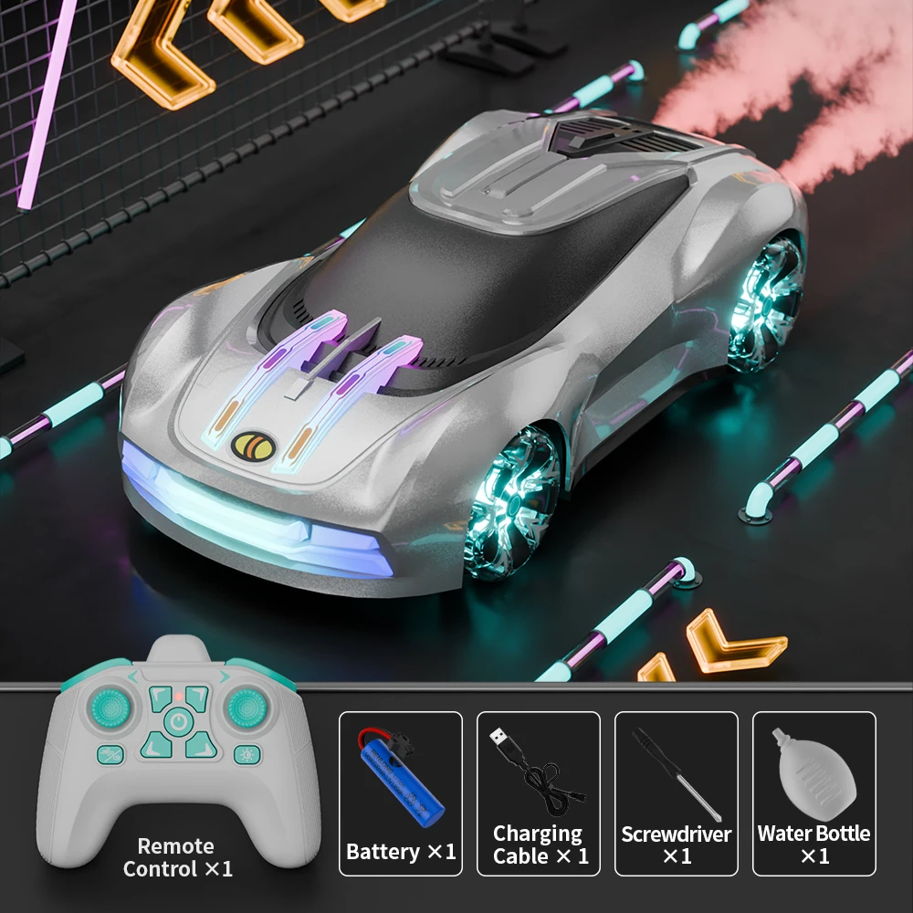 

Детская новая концепция автомобиля, трюковый автомобиль, датчик жестов, дрифтовый автомобиль, крутой реактивный спортивный ворот, свет, музыка, двойной спрей, игрушки для мальчиков, Рождество