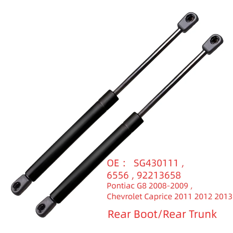 2Pcs Rear Trunk Lift Support Shocks 6556 92213658 For Pontiac G8 2008 - 2009 Chevrolet Caprice 2011 2012 2013 Gas Springs Struts