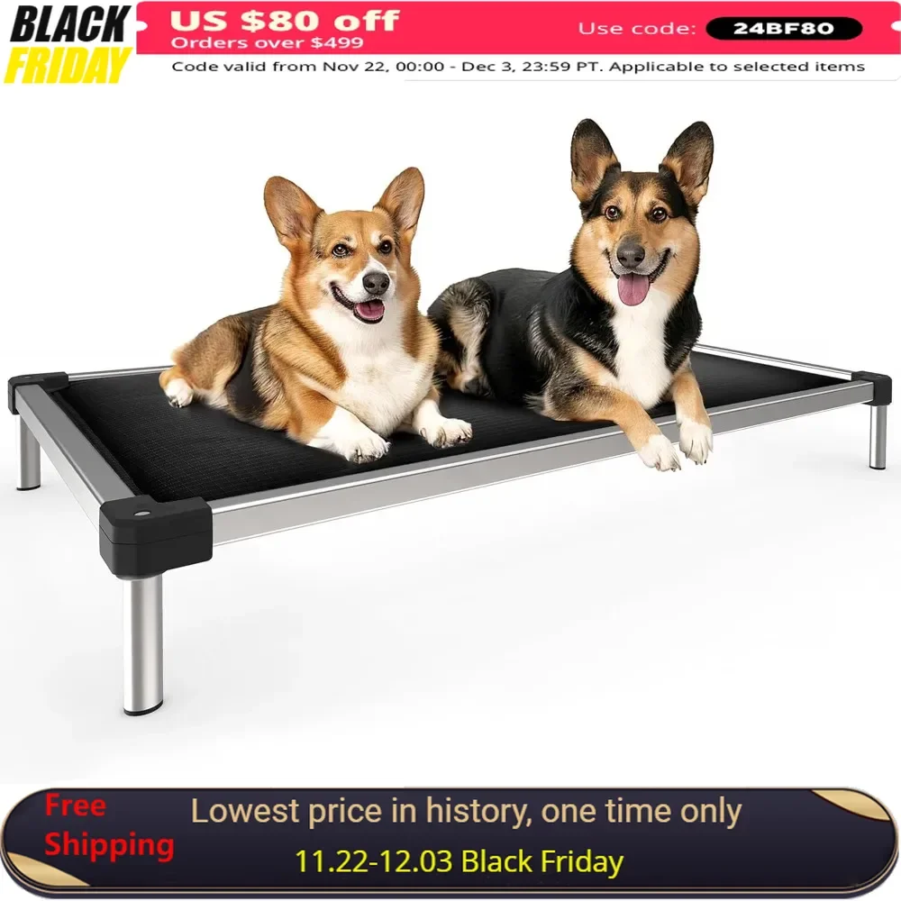 

42.0"L X 27.0"W X 5.0"H Dog Bed, Waterproof Fabric, Custom-designed Aluminum Profile, Where Durability Meets Comfort, Dog Bed