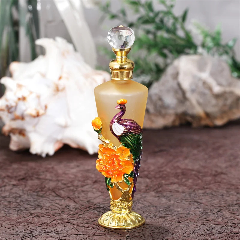 20pcs 30ml conical Bottle Enamel Color Perfume Bottle Aromatherapy Essential Oil Split Bottle For Lady Valentine's Day Gift