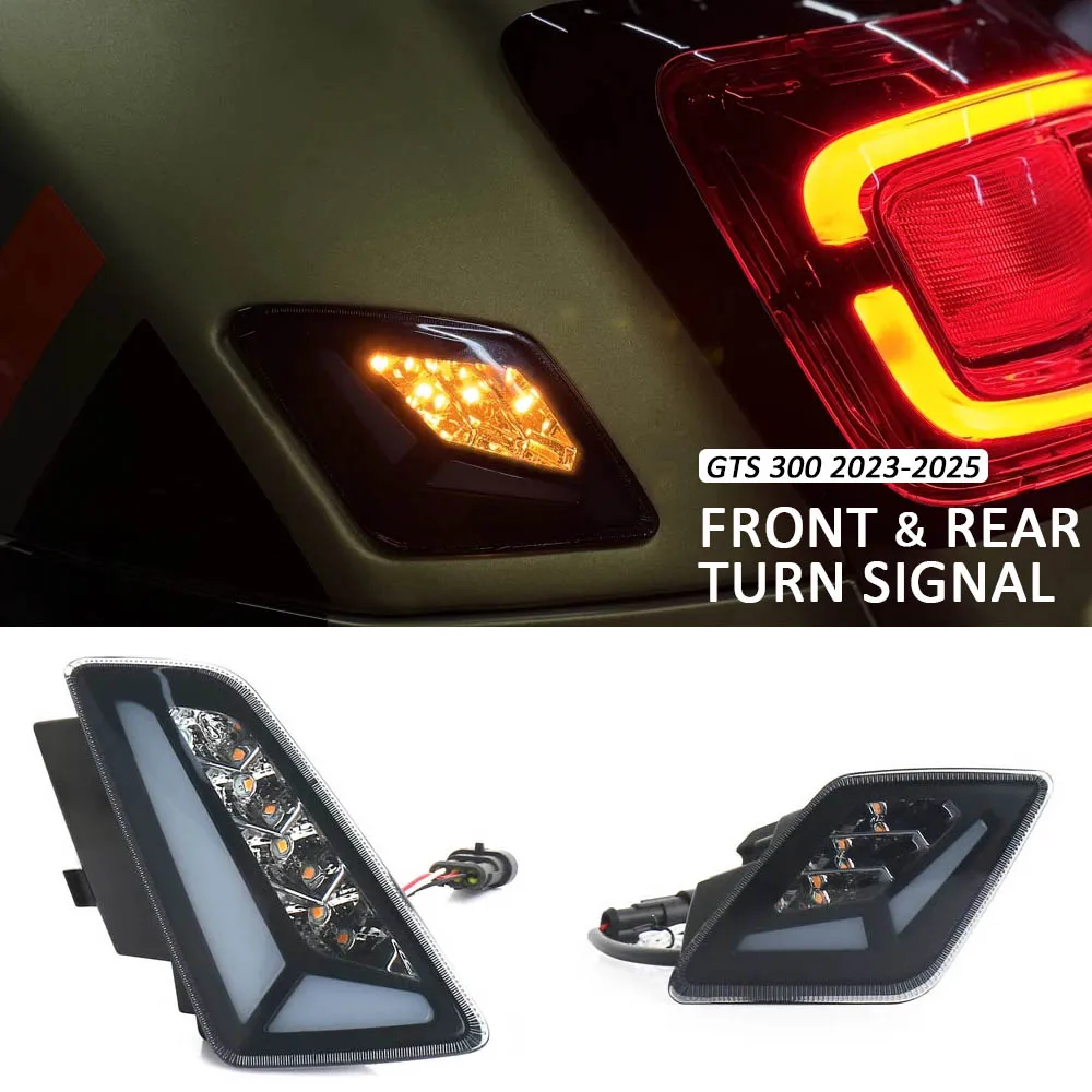 

New Motorcycle For Vespa GTS300 GTS 300 LED Front Rear Turn Signal Indicator Daytime Running Light Kit GTS 300 2023 2024 2025