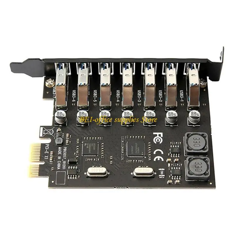 

A9LC PCI-E USB Card 7 Port USB PCI Express Card Card PCIE USB Адаптер настольный компьютер компоненты компьютера