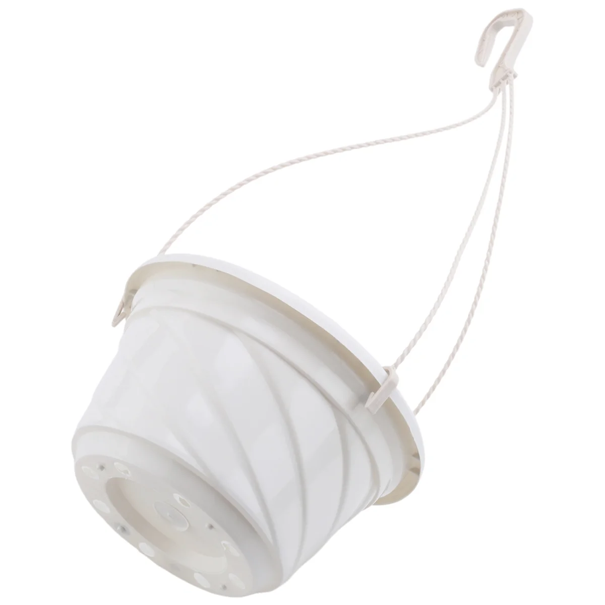 新しいぶら下げ花植木鉢チェーンバスケットプランターホルダー家庭菜園バルコニー装飾白