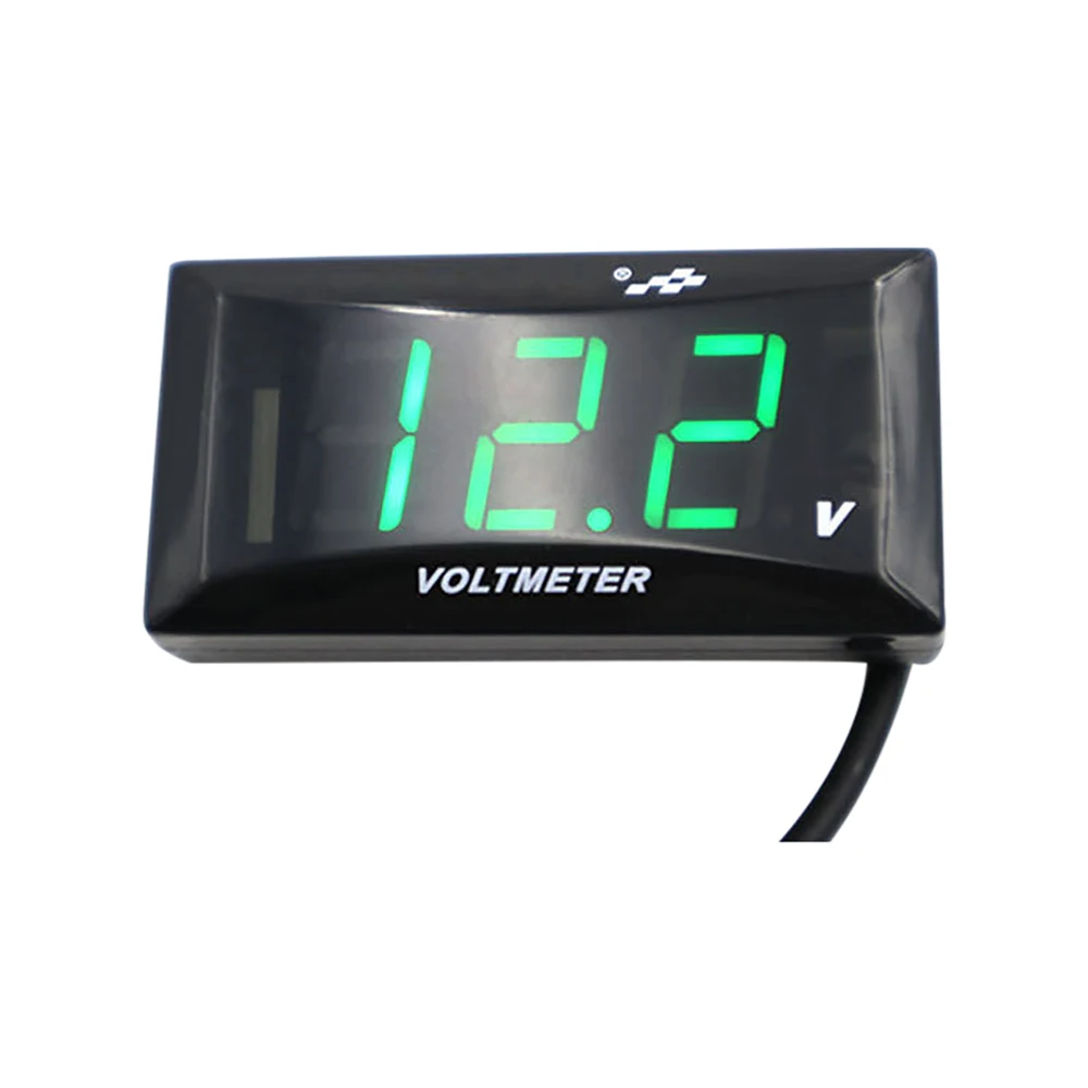 New LED Voltmeter For Car Motorcycle 12V LCD Display Digital Panel Volt Voltage Meter DC 12-150V Measuring Tool Voltmeter Tester