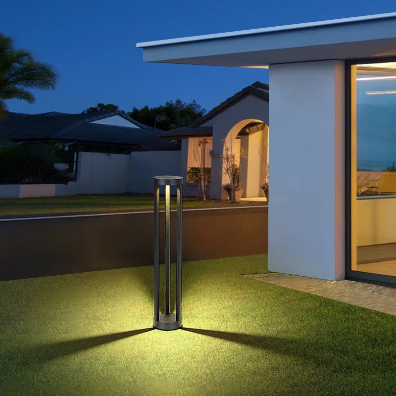 

Led Solar Lamp Outdoor Waterproof Courtyard Super-bright Street Lamp Simple Household Lawn Post Head Fence Door Post Light