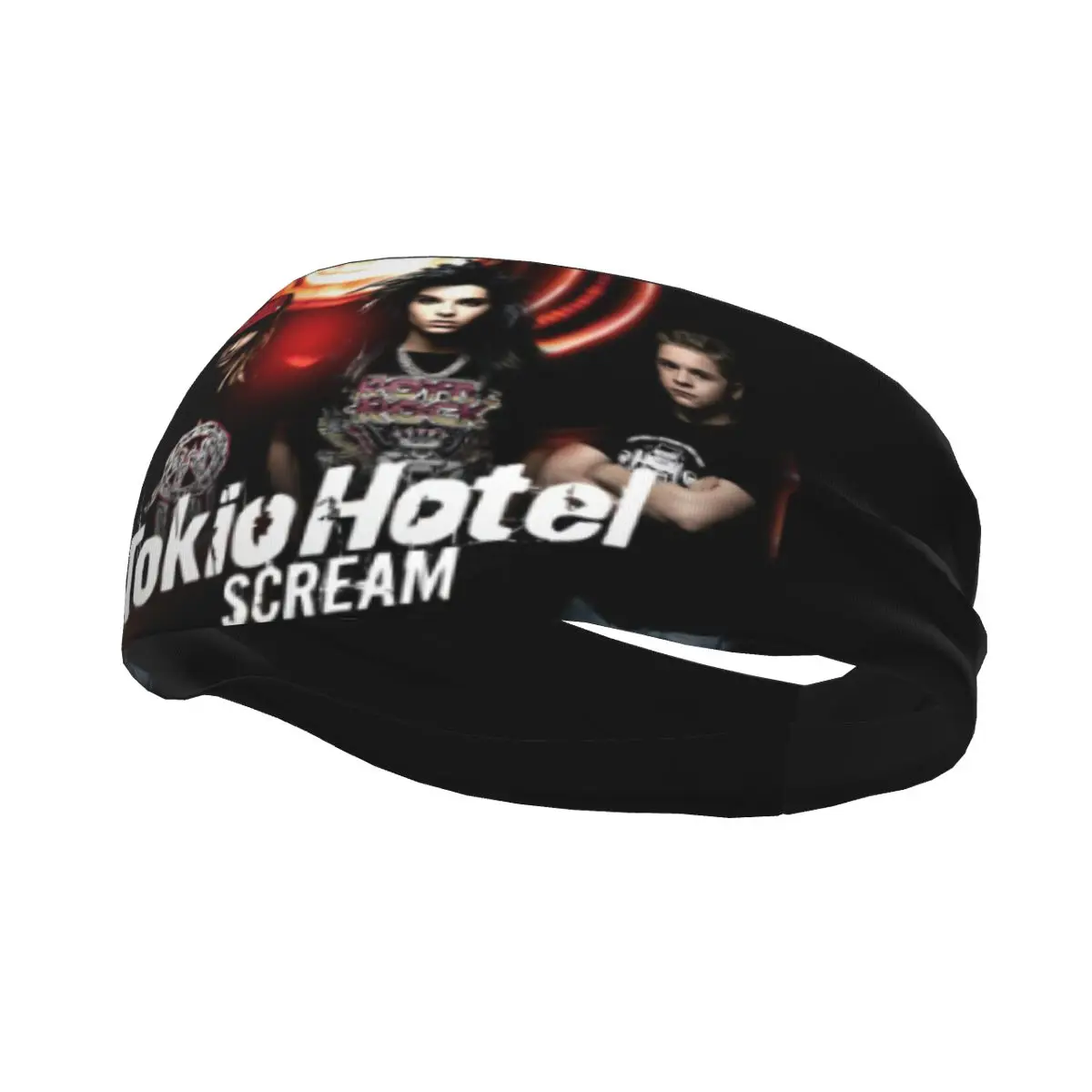 Tokio Hotel Women Men Sweatband Headband Non Slip Cycling Yoga Sport Hair Bands Sweat Wash Bands