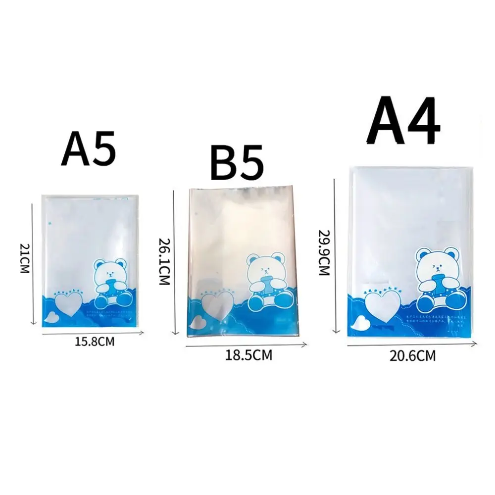 10 Sheets A4 Clear Book Wrap Self Adhesive Waterproof Book Protector Cover Transparent Dirt-proof Notebook Protector Wrap