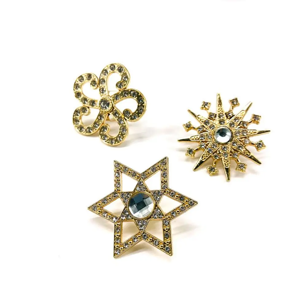 ファッションラインストーンメタルバックルクラスプクラフト DIY 織バッグ財布帽子装飾バッグペンダント装飾