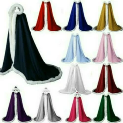 Winter Artificial Fur Cloak Wedding Party Hooded Bride Jacket/Shawl Wedding Accessories