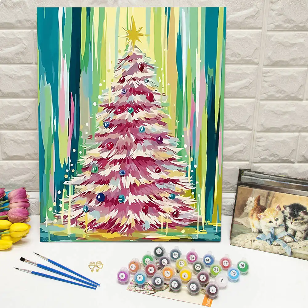 Disney Malen nach Zahlen Tinker Bell Malen auf Leinwand Lotus Digitales Ölgemälde Frosch Cartoon Acryl Home Decor Handgemachtes Geschenk