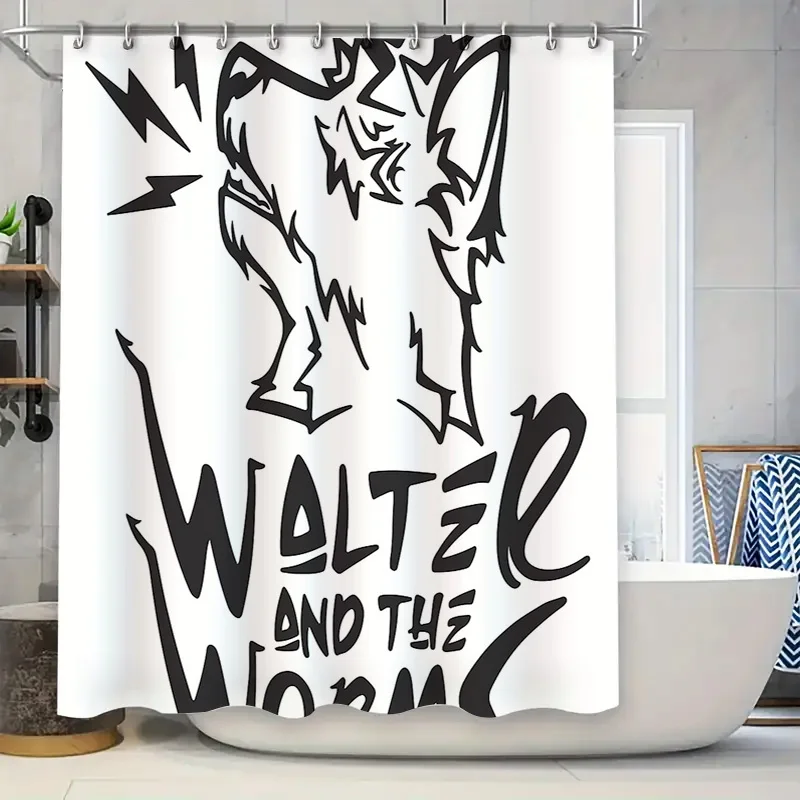 Spooky Halloween Bat Shower Curtain Gothic Horror Vampire Bats Home Decor Bathroom Set
