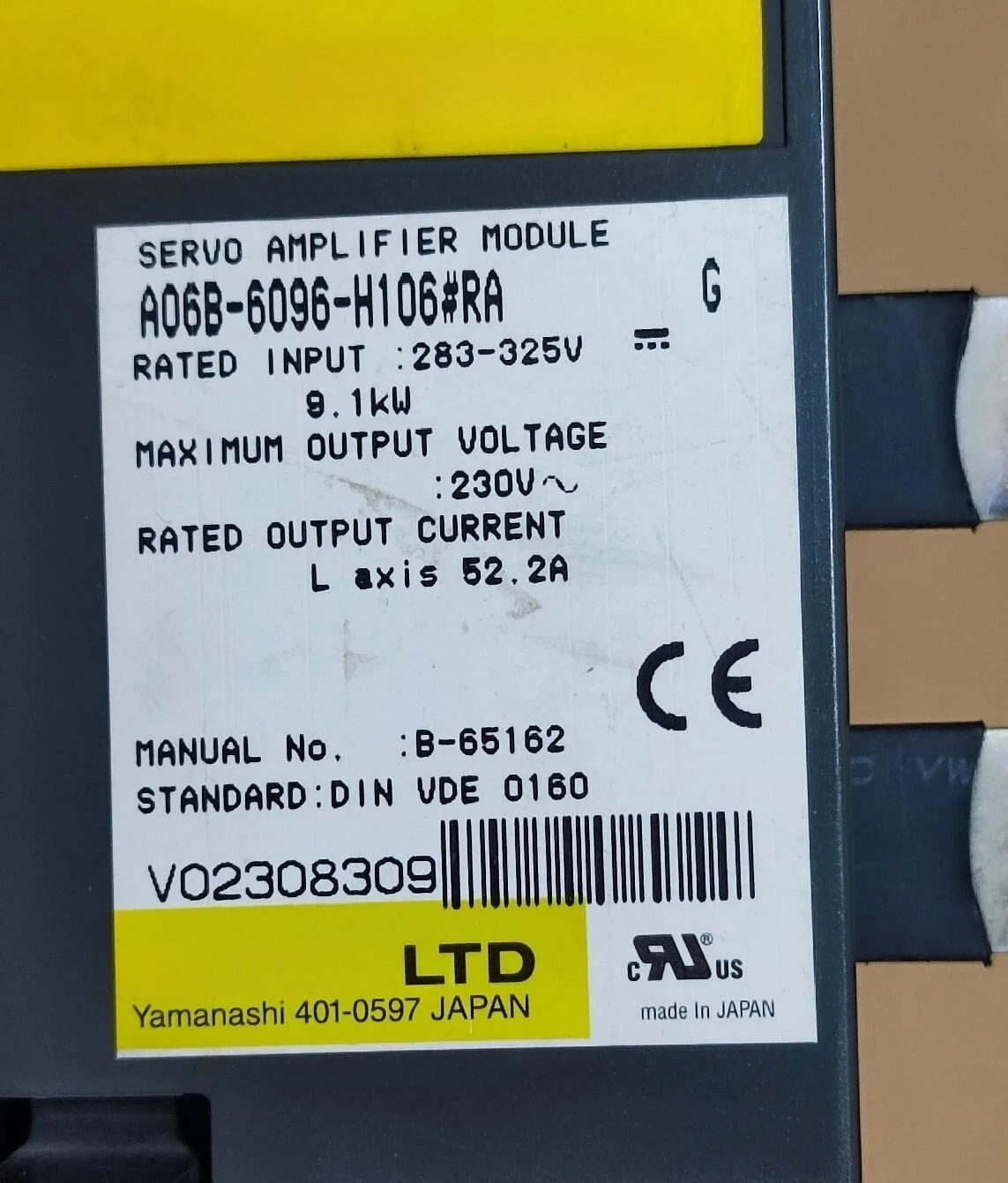 Used A06B-6096-H106#RA For FANUC A06B-6096-H106#RA Servo Amplifier Module