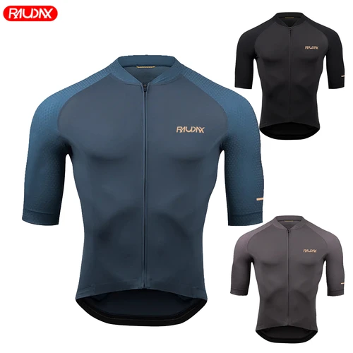 Camiseta de Ciclismo para hombre RAUDAX, camisetas de bicicleta de carreras de alta calidad, Ropa de Ciclismo, Maillot de verano, Kit de uniforme de Ropa de Ciclismo MTB
