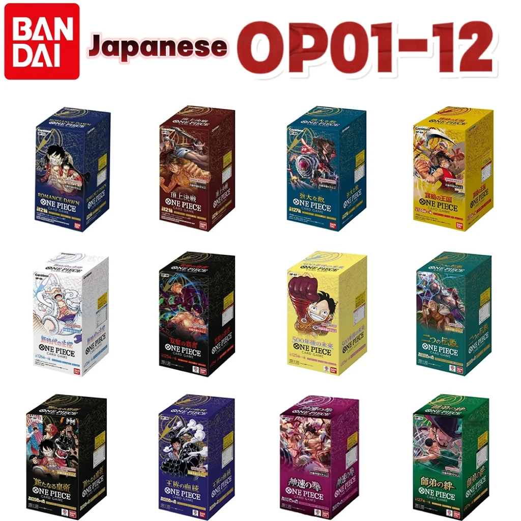 Japanese Bandai One Piece Card Game OP01-12 Full Series Booster Box Anmie Cards PRB01&EB02 Collection Card Gift For Kids&Fans