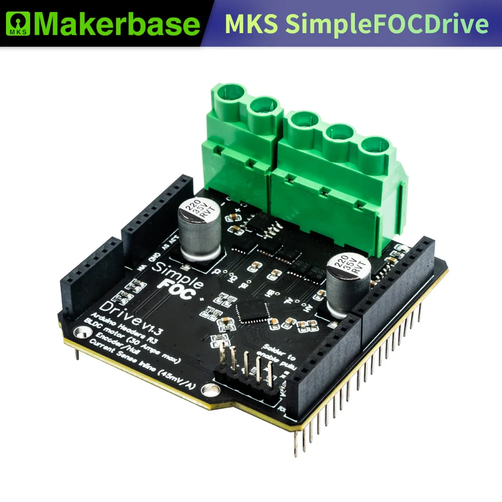 Makerbase SimpleFOC Shield V2.0.4 FOC BLDC 모터 컨트롤러 보드 Arduino 서보