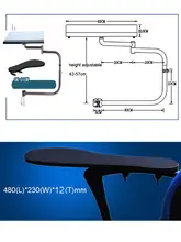 Office Chair Arm Support and Clamp #3