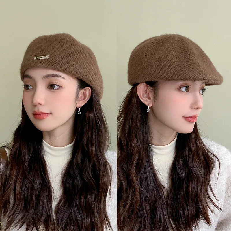 Men Women Caps Beret Girl Casquettet French Artist Wool Beanie Hat Vintage Plain Elegant Hotsales