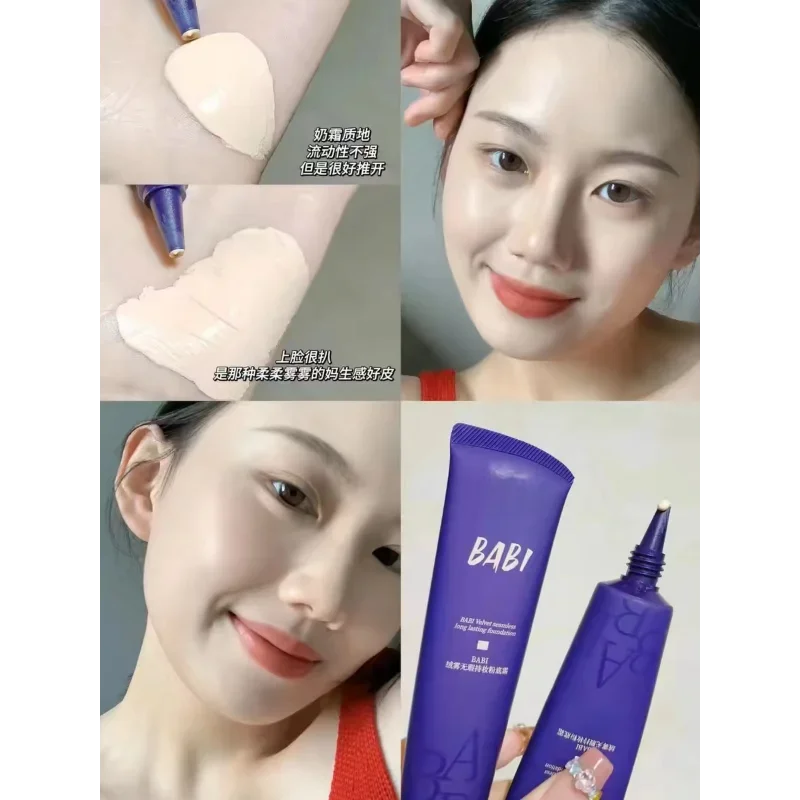 Babi Makeup Foundation Flawless Long Lasting Lightweight Hydrate Intense Concealer Oil-Control Waterproof Korea Makeup Cosmetics