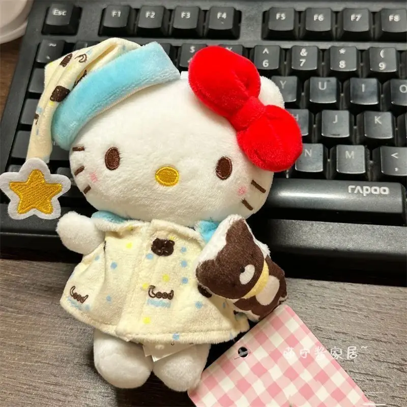 

10 см кукольная одежда, одежда для сна с маленьким медвежонком, сумка с котенком, кулон, милый мультяшный кавайный кукла, рюкзак, кулон, подарок, аксессуары для кукол