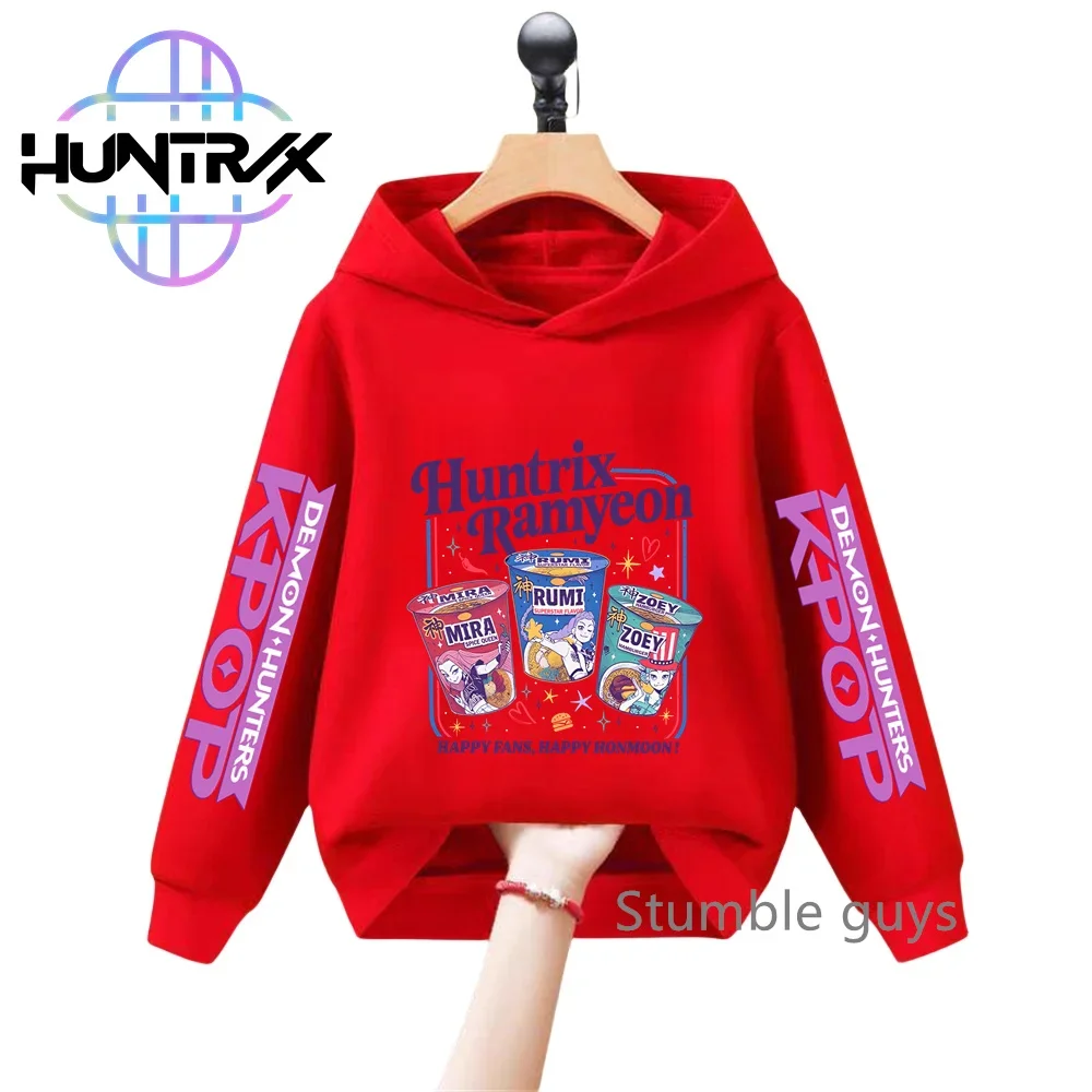 الخريف KPop شيطان الصيادين الاطفال هوديي طويلة الأكمام البلوز أنيمي الكرتون الفتيان ملابس الفتيات العصرية 2026 جديد #5