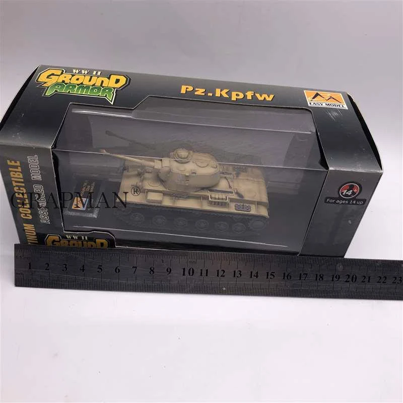 1/72 WWII Germany Pz.Kpfw Heavy Tank German Army Tank Platinum Collectible Assembled Model Finished Model Easymodel Toy