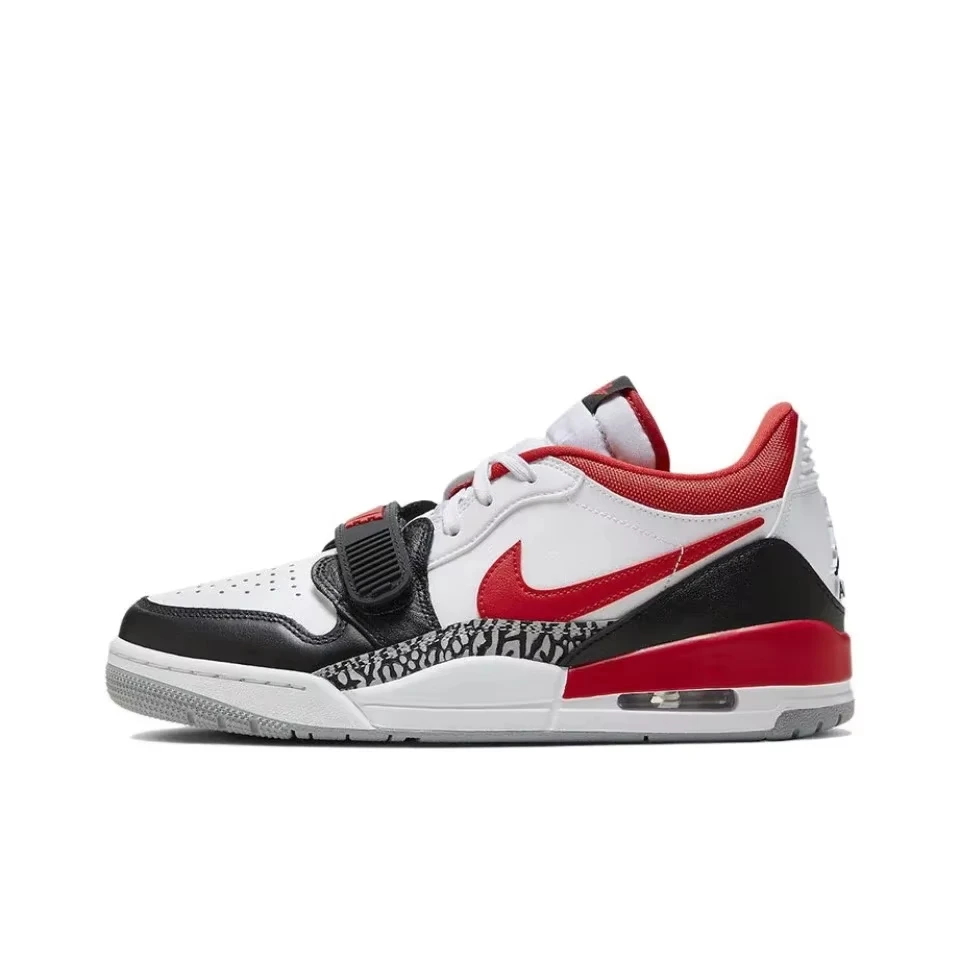 Air Jordan Legacy 312 Low 'Bulls' For Men's Red Black White Retro Casual Classic Street Basketball Shoes CD7069-160