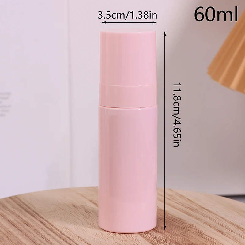 60ml 80ml 100ml Plastic Spray Bottle Mist Atomiser Sprayer Opaque Pink Perfume Refillable Bottle Travel Portable Container